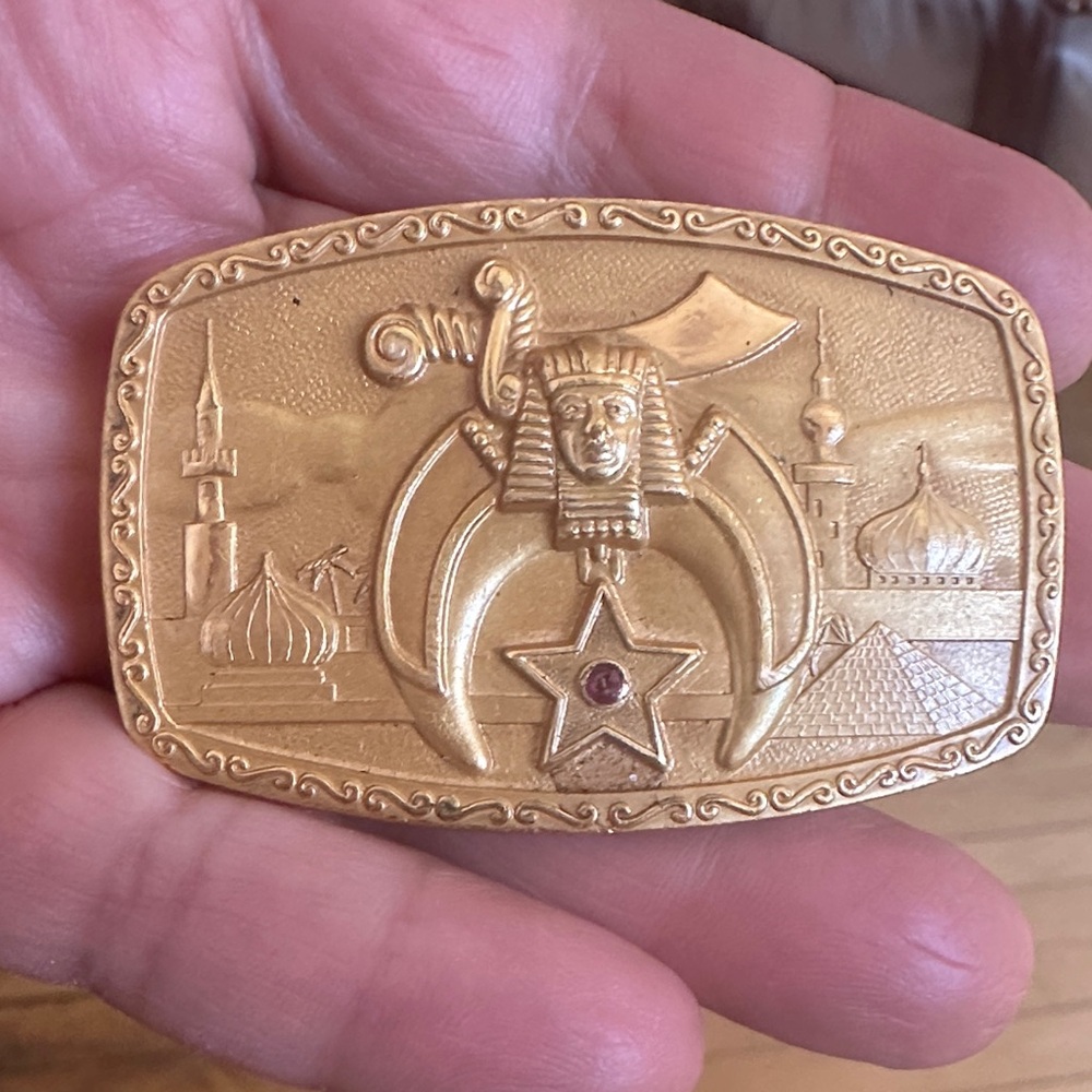 Gold Decorative Belt Buckle